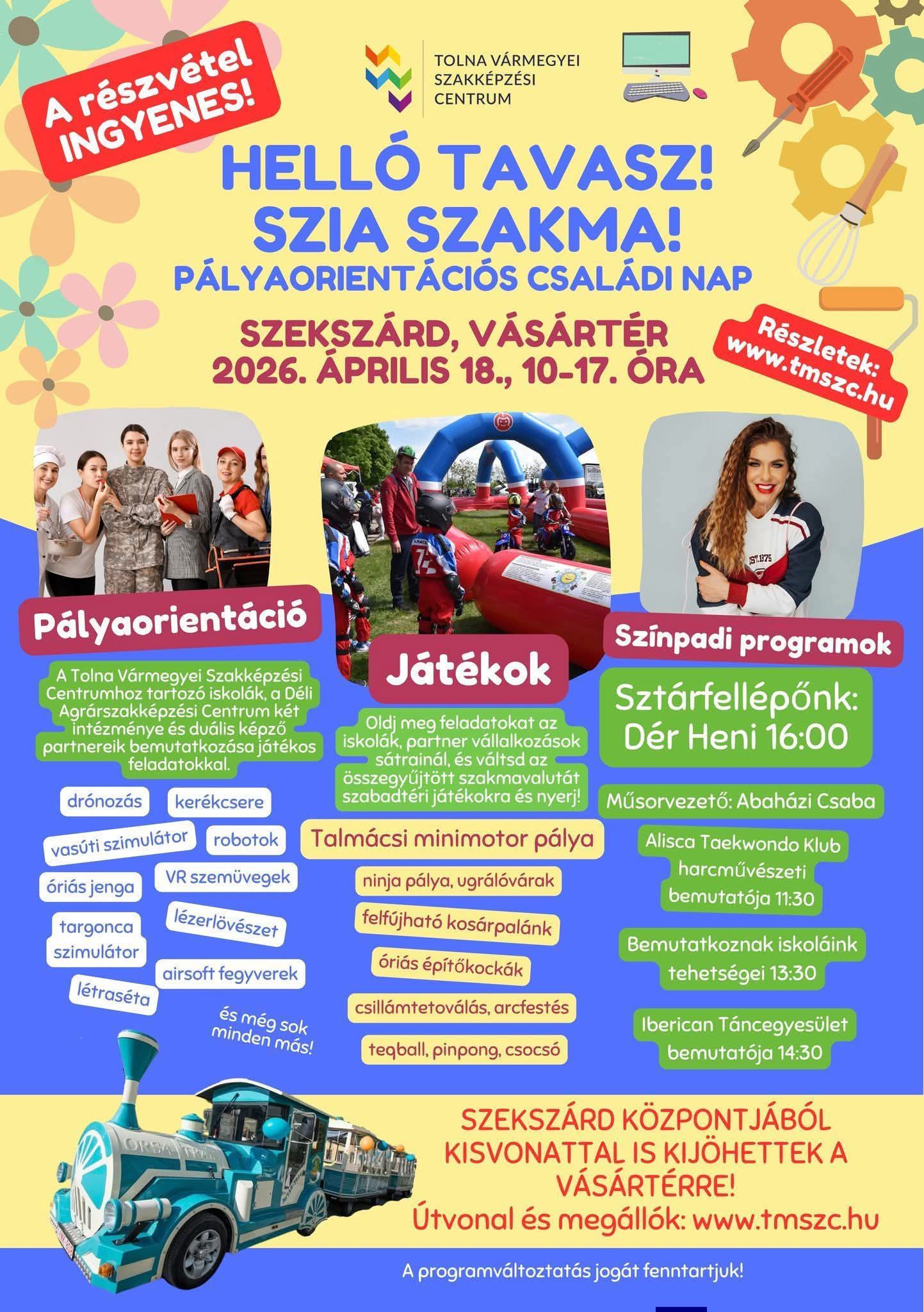 Hello Tavasz! Szia Szakma! pályaorientációs rendezvény