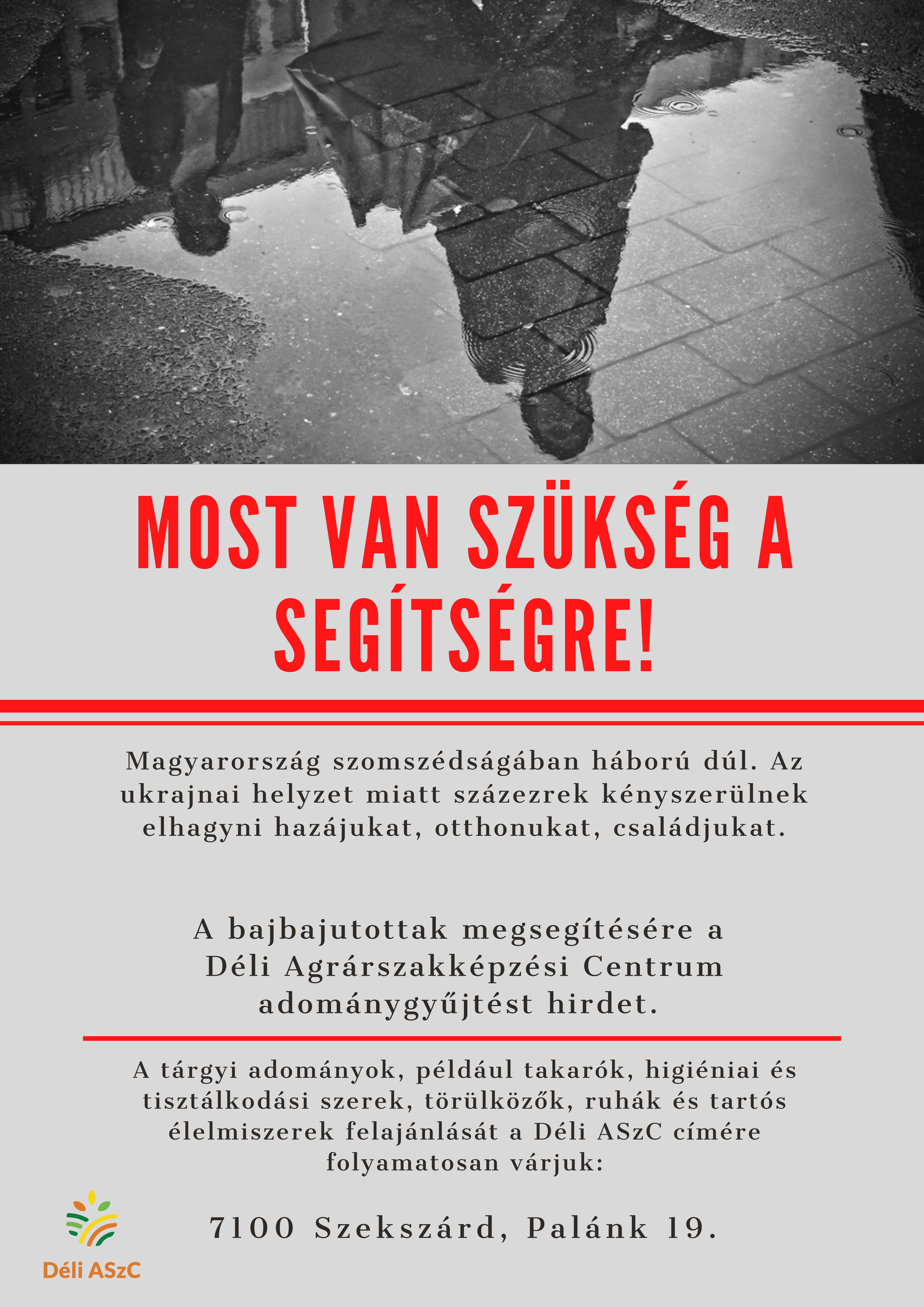 Most van szükség a segítségre!