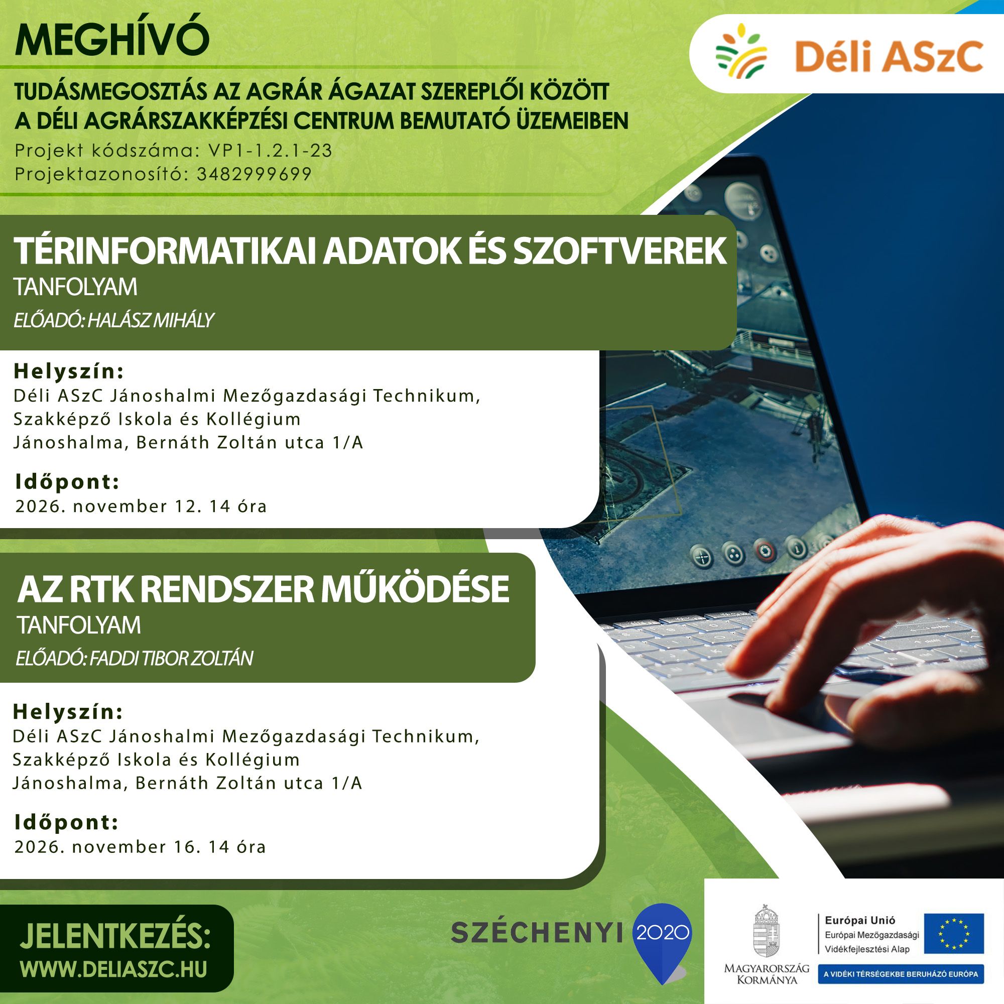 Bemutató üzemi képzésre jelentkezés - Térinformatikai adatok és szoftverek; Az RTK rendszer működése