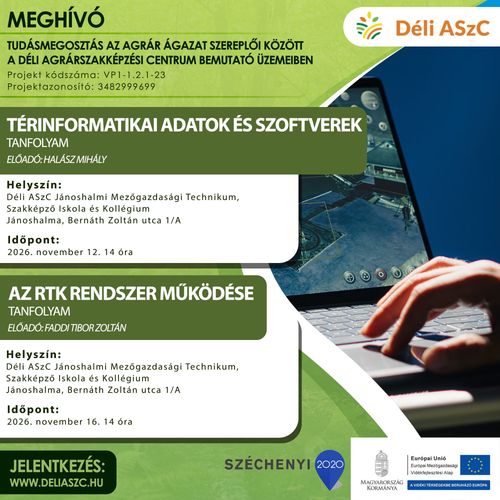 Bemutató üzemi képzésre jelentkezés - Térinformatikai adatok és szoftverek; Az RTK rendszer működése